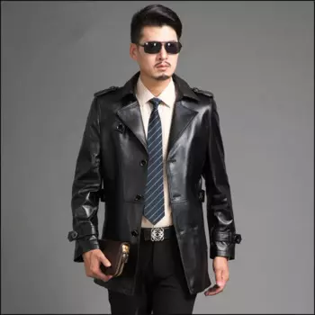 Chaqueta Настоящее Мужское пальто Cuero Hombr 2020 модная черная Мужская куртка из натуральной кожи брендовая одежда FYY605
