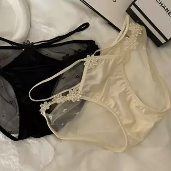 Частные Соблазнительные кружевные трусики Moonshine для женщин и девушек, дышащие удобные индивидуальные хлопковые трусы с низкой талией, стринги