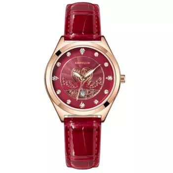 Часы Abbylun женские кварцевые с кожаным ремешком, 360