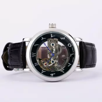 Часы арабские женские Автоматические с автоподзаводом, уникальный дизайн, прозрачные наручные часы в арабском стиле, роскошные исламские часы