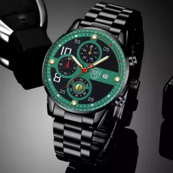 часы мужские Часы наручные мужские кварцевые из нержавеющей стали, модные брендовые Роскошные светящиеся деловые повседневные, с кожаным ремешкомМужские часыМужские часыМужские часычасы мужскиечасы мужские