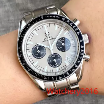 Часы мужские кварцевые с хронографом, 40 мм, Vk63