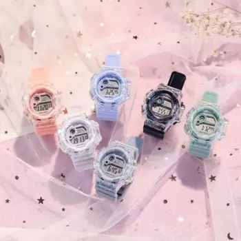 Часы наручные детские электронные с цветком вишни