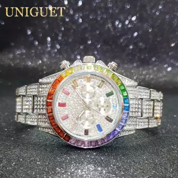 Часы наручные мужские кварцевые в стиле хип-хоп