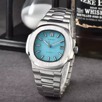 Часы OUMASHI NH35 мужские наручные часы голубого цвета автоматические часы механические водонепроницаемые часы redm35