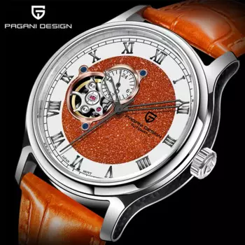 Часы Pagani Design Turf Wheel Мужские механические, с циферблатом 41 мм, мужские часы с механизмом NH39, сапфировым стеклом, водонепроницаемые мужские часы 100 м