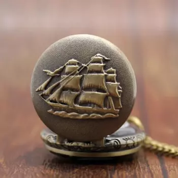 Часы с маленьким циферблатом, винтажные карманные часы Navio Caravela с американской конконструкцией, P913