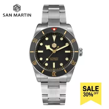 Часы San Martin Мужские механические, 37 мм, 200 м, SN0138