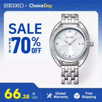 Часы Seiko ALBA для женщин, кварцевые часы, повседневные деловые овальные металлические серебряные водонепроницаемые часы с 3 барами