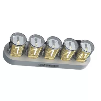 Часы со светящейся трубкой, украшения для часов со светящейся трубкой, комплект часов для винтажного декора комнаты, маленькие