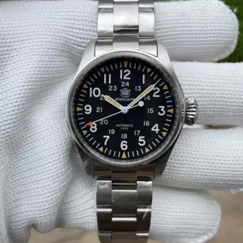 Часы STEELDIVE SD1928H Мужские механические, швейцарские светящиеся водонепроницаемые наручные часы для дайвинга 20 бар, NH35