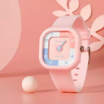 Часы UTHAI CA05 женские с квадратным циферблатом, спортивные простые студенческие часы в Корейском стиле, водонепроницаемость 30 м, наручные мужские часы для пар