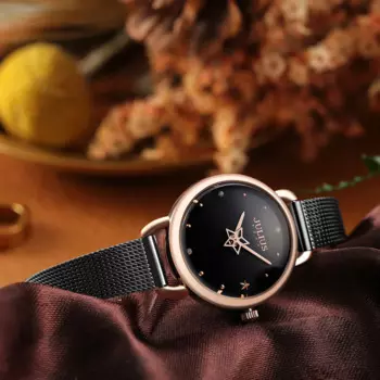 Часы женские, кварцевые, с браслетом и цепочкой