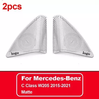 Чехлы для дверных динамиков Mercedes Benz W213 W205 X253 GLC E C класса A-стойка из нержавеющей стали, матовые глянцевые аксессуары для интерьера
