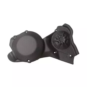 Чехлы для двигателей из углеродного волокна Aprilia RSV4 R/RR/RF TuonoV4 2009-2023, покрытие звездочки, 100% углеродный блеск, саржевое плетение