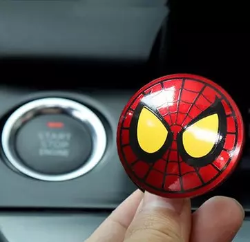 Чехлы для кнопки запуска и зажигания автомобиля с рисунком героев мультфильма Disney, декоративные наклейки, игрушки