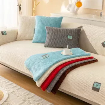 Чехлы на 1/2/3 места для дивана в гостиную, домашний декор, Чехол для мебели, скандинавский утолщенный зимний чехол для подушки на диван, нескользящий L-образный