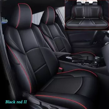 Чехлы на автомобильные сиденья на заказ для Toyota CHR 2019, 2020, 2021-2024, водонепроницаемая Кожаная подушка на сиденье, полный комплект защитных аксессуаров