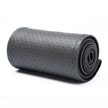 Чехлы на руль 38 см, мягкая кожаная оплетка Artificia на руле автомобиля с иглой и нитью, аксессуары для интерьера