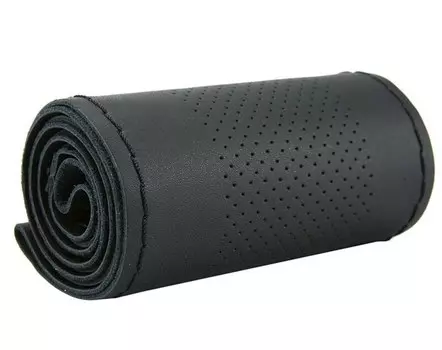 Чехлы на руль автомобиля, оплетка, сделай сам, 38 см, мягкие чехлы из искусственной кожи, автомобильные чехлы с иглой и нитью, автоаксессуары