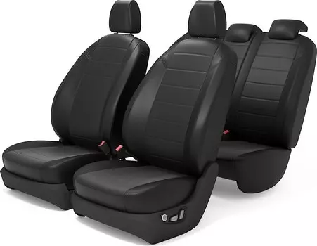 Чехлы на сиденья для Мини Купер Ф56 (MINI Cooper F56) Экокожа "AutoKot" PMINICooperF56