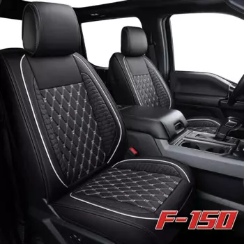 Чехлы на сиденья Ford F-150, совместимые с 2009-2023 2024 Ford F150 2017-2024 F250 F350 F450 Truck XLT Crew SuperCab SVT K