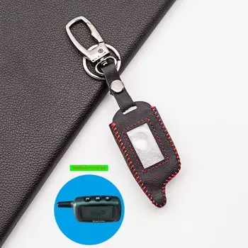 Чехол-брелок для автомобильной сигнализации Starline A6, A9, A8, из натуральной кожи