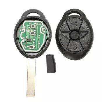 Чехол-брелок для ключей jingyuqin с 2 кнопками, для старого BMW Mini Cooper S R50 R53, 315/433 МГц, чип ID44