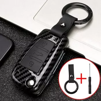 Чехол-брелок Quattro для автомобильного ключа Audi A2, A3, A4, A6, A6L, A8, TT, RS, S1, Q5, Q7, A1, Q3, 3 кнопки