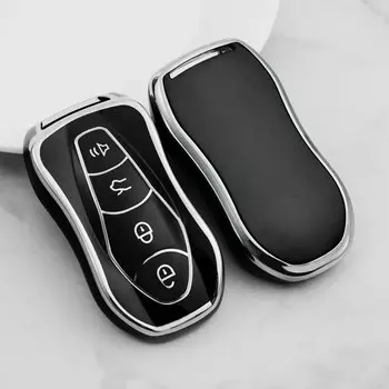 Чехол-держатель для автомобильного ключа из ТПУ для Geely Tugella 2020 Boyue Atlas Pro Gili Tugella, защитный чехол для брелока с дистанционным управлением