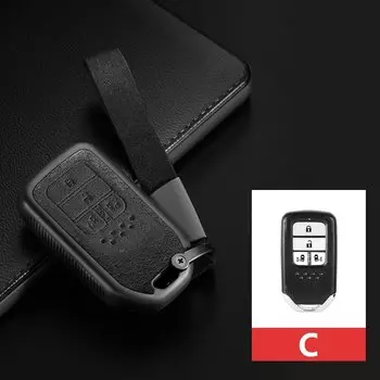 Чехол-держатель для дистанционного ключа автомобиля, защитный чехол для Honda Accord Civic 2018 2019, Odyssey CRV Pilot HRV Vezel City, вход без ключа