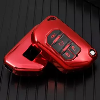 Чехол-держатель из ТПУ для ключей для Jeep 2020 2021, Gladiator JT Sahara JLU 2018 2019 Jeep Wrangler JL JLU Protector