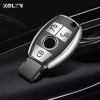 Чехол для автомобильного дистанционного ключа из искусственной кожи + ТПУ для Mercedes benz A B C E S GLA CLS CLA GLK Class W204 W251 W211 W210 W176, аксессуары