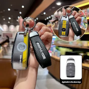 Чехол для автомобильного дистанционного ключа, сумка, аксессуар для автостайлинга для Mercedes Benz A C E S G Class GLC CLE CLA W177 W205 W213 W222 X167 AMG