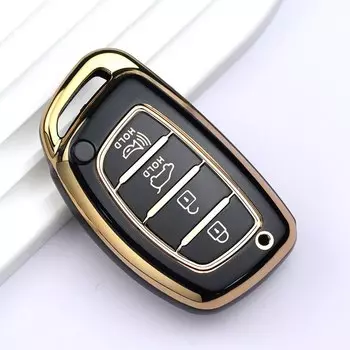 Чехол для автомобильного ключа, 4 кнопки, для Hyundai Tucson Santa Fe Rena Sonata Elantra Creta Ix35 Ix45 I10 I30 I40