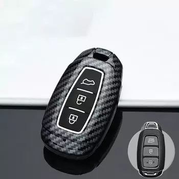 Чехол для автомобильного ключа-брелка из АБС-пластика, чехол для Hyundai i30 i30N Veloster Palisade Majesty IG Venue 2017-2019 2020 2021, аксессуары