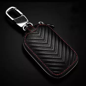 Чехол для автомобильного ключа, чехол для ключей, сумка, чехол, защитный чехол для кошелька, автомобильный брелок-органайзер, универсальный кожаный смарт-откидной чехол для пульта дистанционного управления