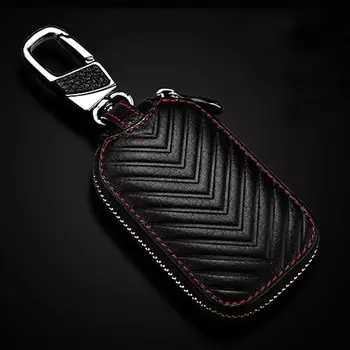 Чехол для автомобильного ключа, чехол для ключей, держатель для сумки, защитный кошелек, автомобильный брелок-органайзер, автомобильный универсальный кожаный пылезащитный чехол