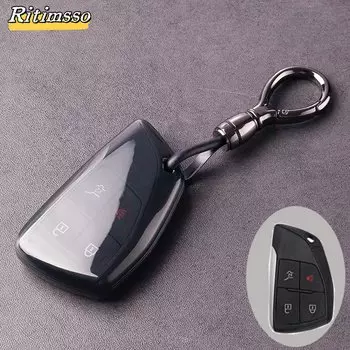 Чехол для автомобильного ключа для Chevrolet Tahoe Suburban для GMC Yukon для Buick ENVISION S Plus Avenir 2020 2021 2022 2023 5 6 кнопок