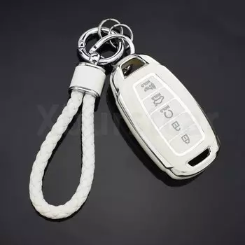 Чехол для автомобильного ключа Hyundai Solaris Sonata Palisade Kona Creta I20 I30 greataccent Atos IX35 IX25 Elantra 5 кнопок