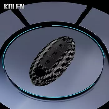 Чехол для автомобильного ключа из АБС-углеродного волокна для Nissan Qashqai X-Trail T32 T31 Juke J10 J11 Kicks Tiida Pathfinder Note для Infiniti Bag