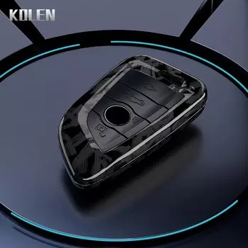Чехол для автомобильного ключа из АБС-углеродного волокна для BMW X1 X3 X5 X6 X7 F30 F34 F10 F20 G20 G30 G01 G02 G05 F15 F16 1 2 3 5 7 Series G11 G32