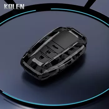 Чехол для автомобильного ключа из АБС-углеродного волокна для Toyota Prius Camry Corolla CHR чехол RAV4 Land Cruiser Prado, защитный чехол, аксессуары