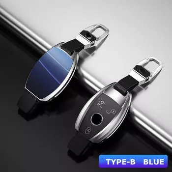 Чехол для автомобильного ключа из алюминиевого сплава для Mercedes Benz B C E S Class W204W205 W212 W213 GLC CLA AMG KeyChian автомобильные аксессуары