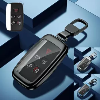 Чехол для автомобильного ключа из алюминиевого сплава ТПУ для Jaguar E XF XJ чехол для Land Rover Range Rover LR2 LR4 Discovery Sport