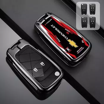 Чехол для автомобильного ключа из цинкового сплава для Chevrolet Cruze Aveo Trax Sail Malibu Captiva Prism Spark Trailblazer Blazer Camaro Traverse