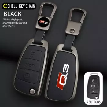 Чехол для автомобильного ключа из цинкового сплава, защитный держатель для Audi Q3 8U F3 RSQ3 Sportback 2013 2019 2021, аксессуары для ключей Sline