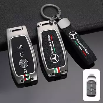 Чехол для автомобильного ключа из цинкового сплава, защитный чехол для Mercedes-Benz A B C E G S Class CLA CLS GLA GLB GLC GLE GLS EQA EQB EQC