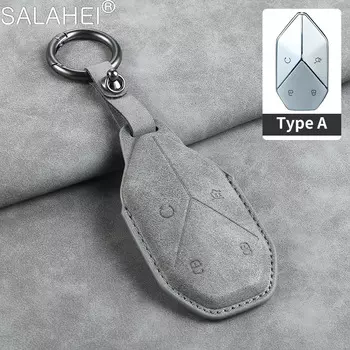 Чехол для автомобильного ключа из искусственной кожи, защитный чехол для BYD Formula Leopard SUPER 5 SUPER 8 SUPER 3 9, брелок для ключей, автоаксессуары