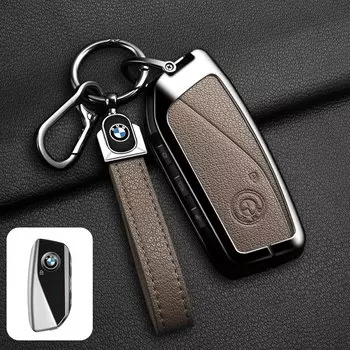 Чехол для автомобильного ключа из козьей кожи для BMW F10 F11 F15 F16 F20 F25 F30 F34 X1 X3 X5 X6 X7 G01 G02 G30 G05 G07 3 5 7 Series U11 I7 I20 M3 M4